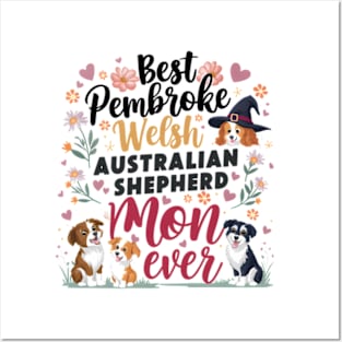 Best Australian mom Ever Gift Aussie Dog Mom Australian Shepherd Posters and Art